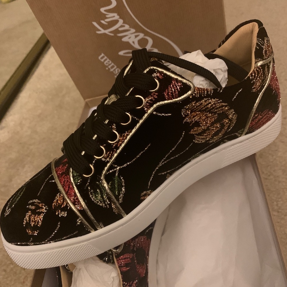 Vieira Orlato Christian Louboutin velvet sneakers